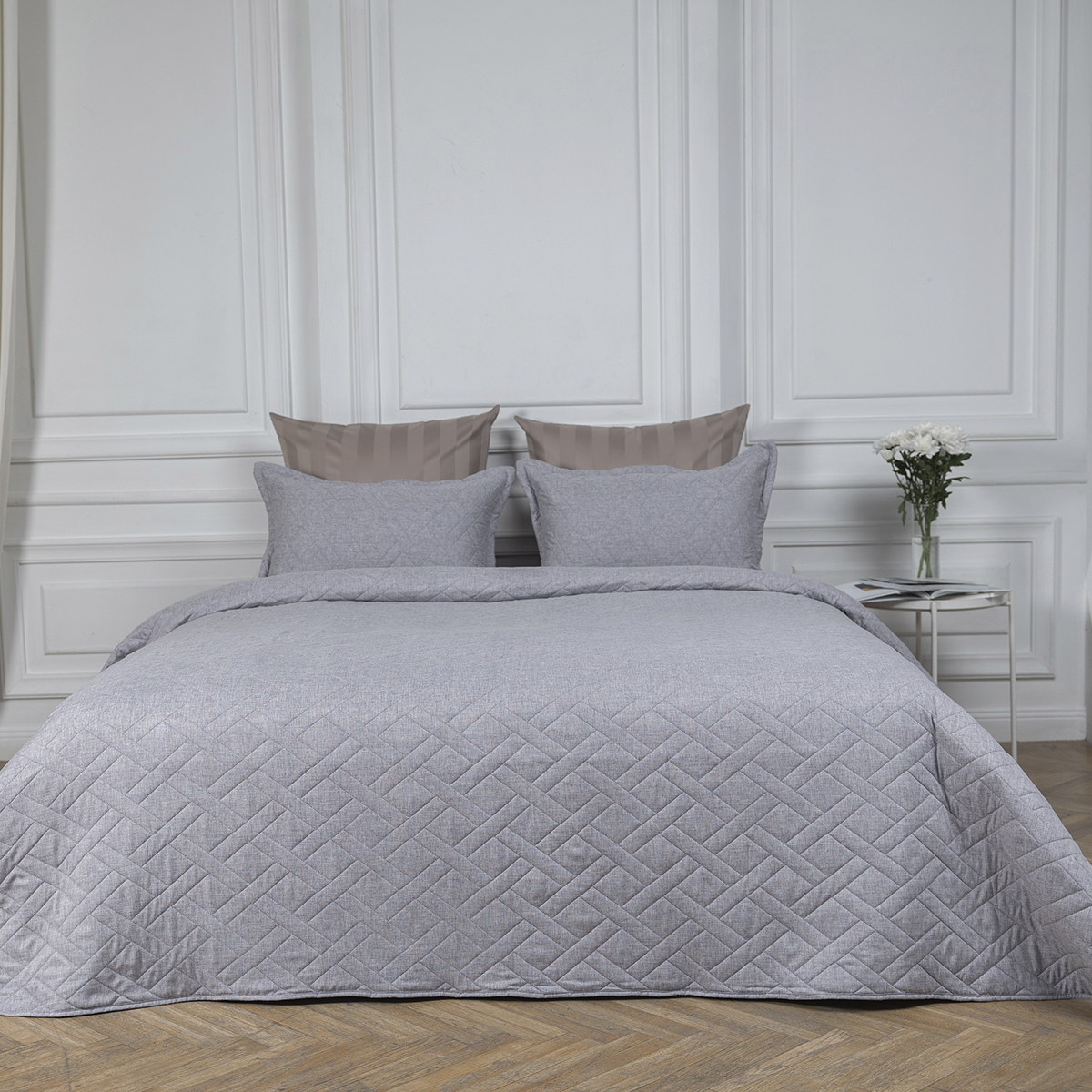 Покрывало | ПОКРЫВАЛО NICOLAS СЕРО-СИРЕНЕВЫЙ