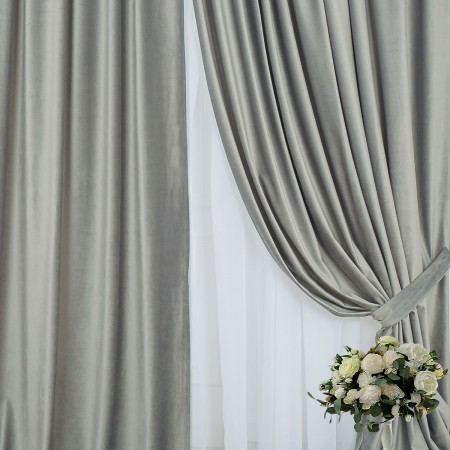 ШТОРЫ PALAZZO СЕРЫЙ АГАТ